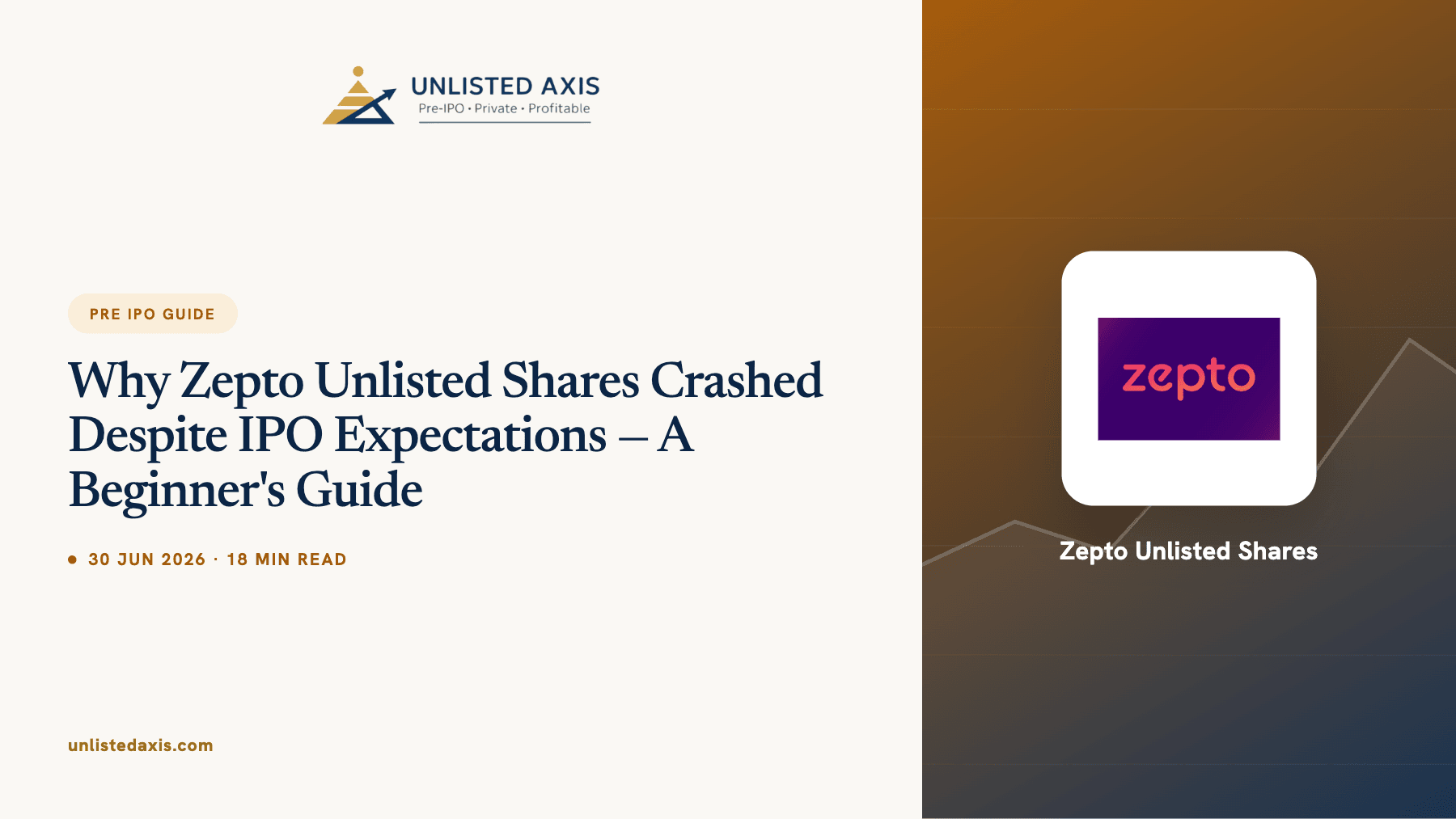 Why Zepto Unlisted Shares Crashed Despite IPO Expectations — A Beginner's Guide