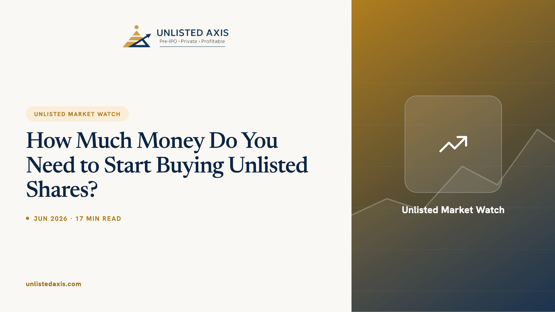 How Much Money Do You Need to Start Buying Unlisted Shares?