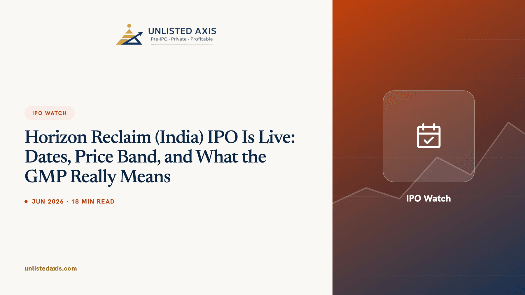 Horizon Reclaim (India) IPO Is Live: Dates, Price Band, and What the GMP Really Means