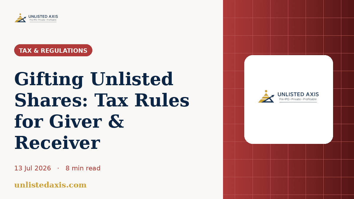 Gifting Unlisted Shares: Tax Rules for Giver & Receiver