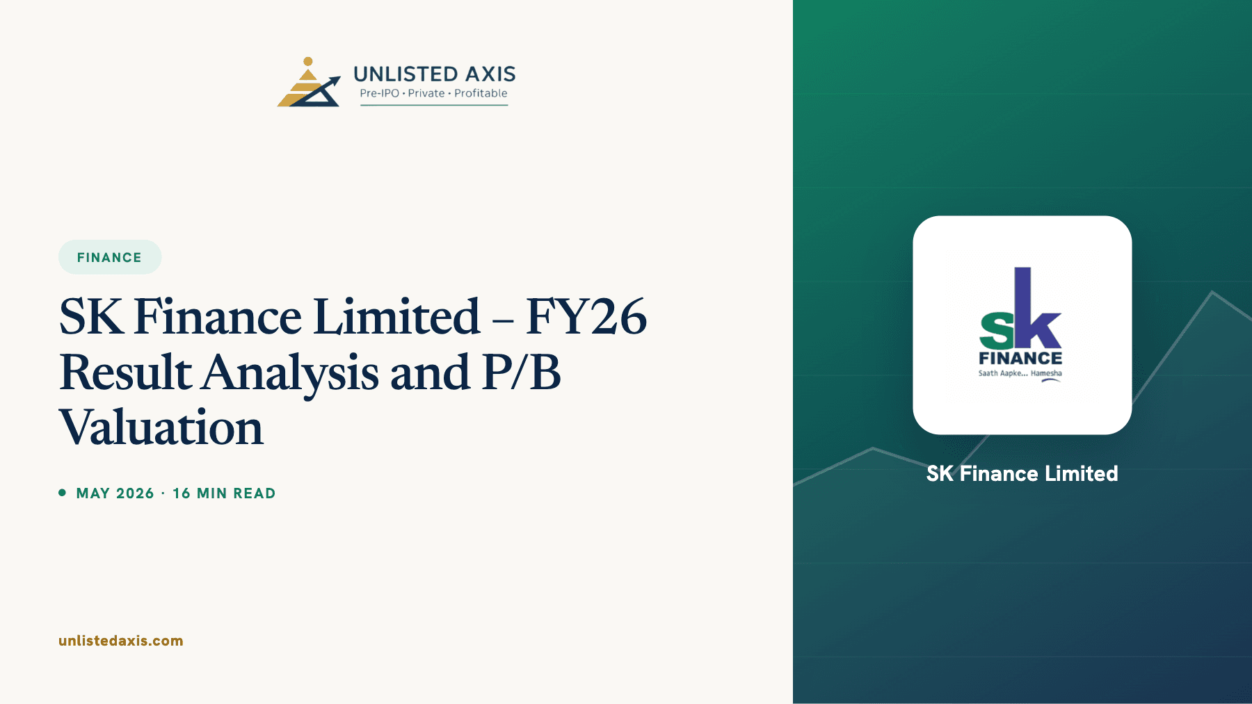 SK Finance Limited – FY26 Result Analysis and P/B Valuation