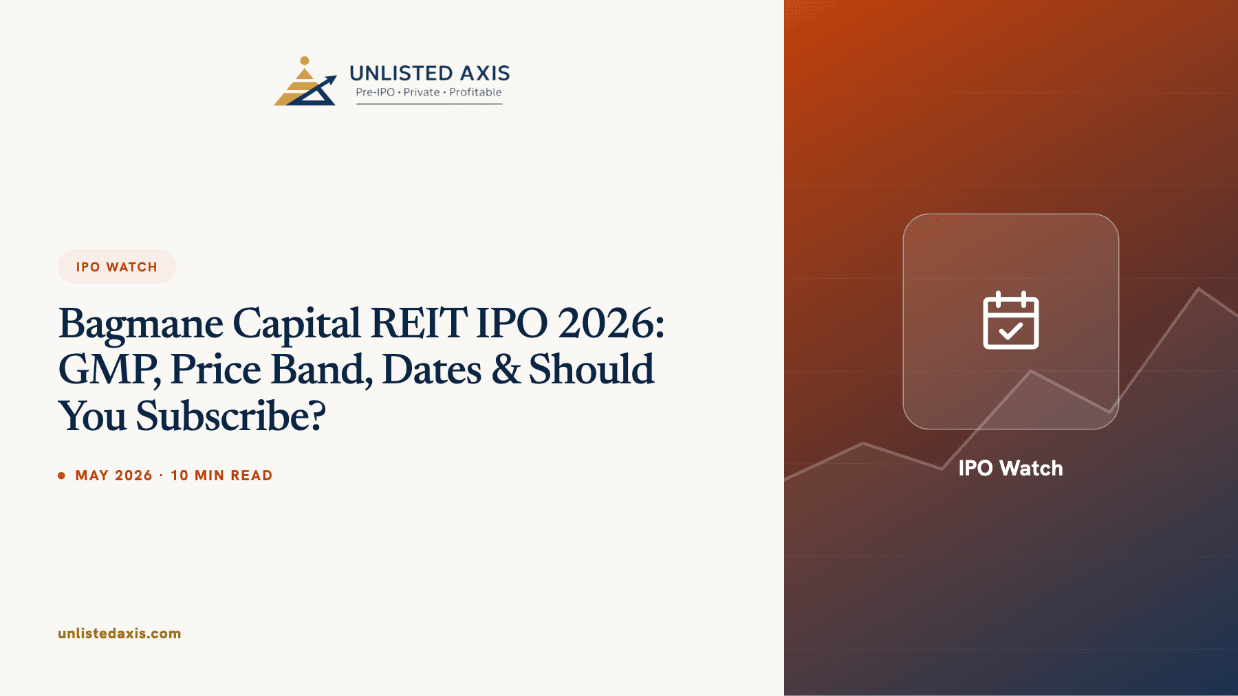 Bagmane Capital REIT IPO 2026: GMP, Price Band, Dates & Should You Subscribe?