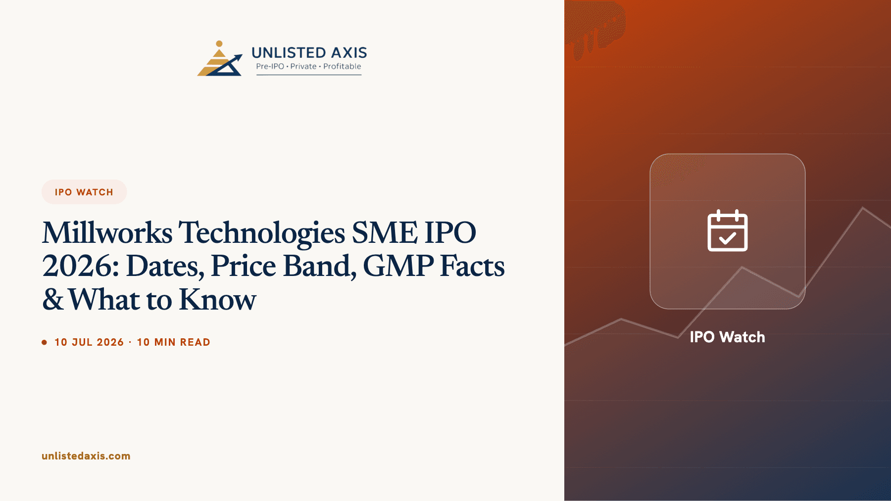 Millworks Technologies SME IPO 2026: Dates, Price Band, GMP Facts & What to Know