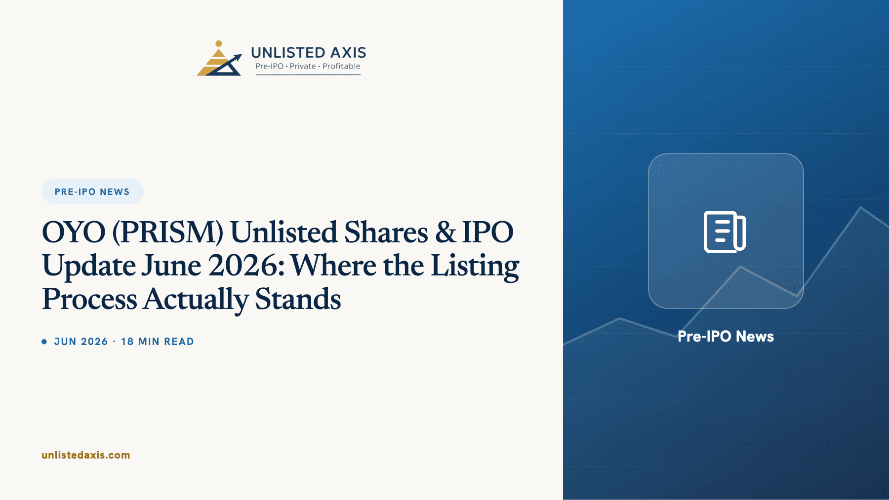 OYO (PRISM) Unlisted Shares & IPO Update June 2026: Where the Listing Process Actually Stands