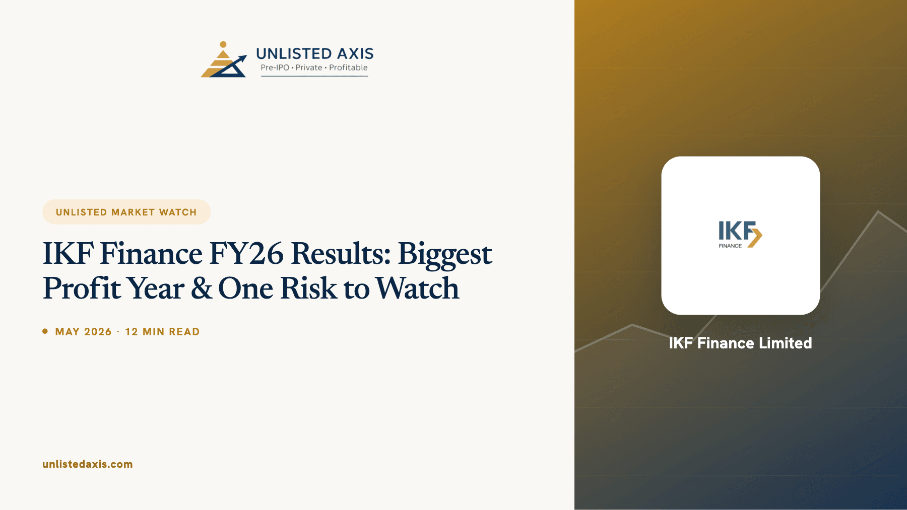 IKF Finance FY26 Results: Biggest Profit Year & One Risk to Watch