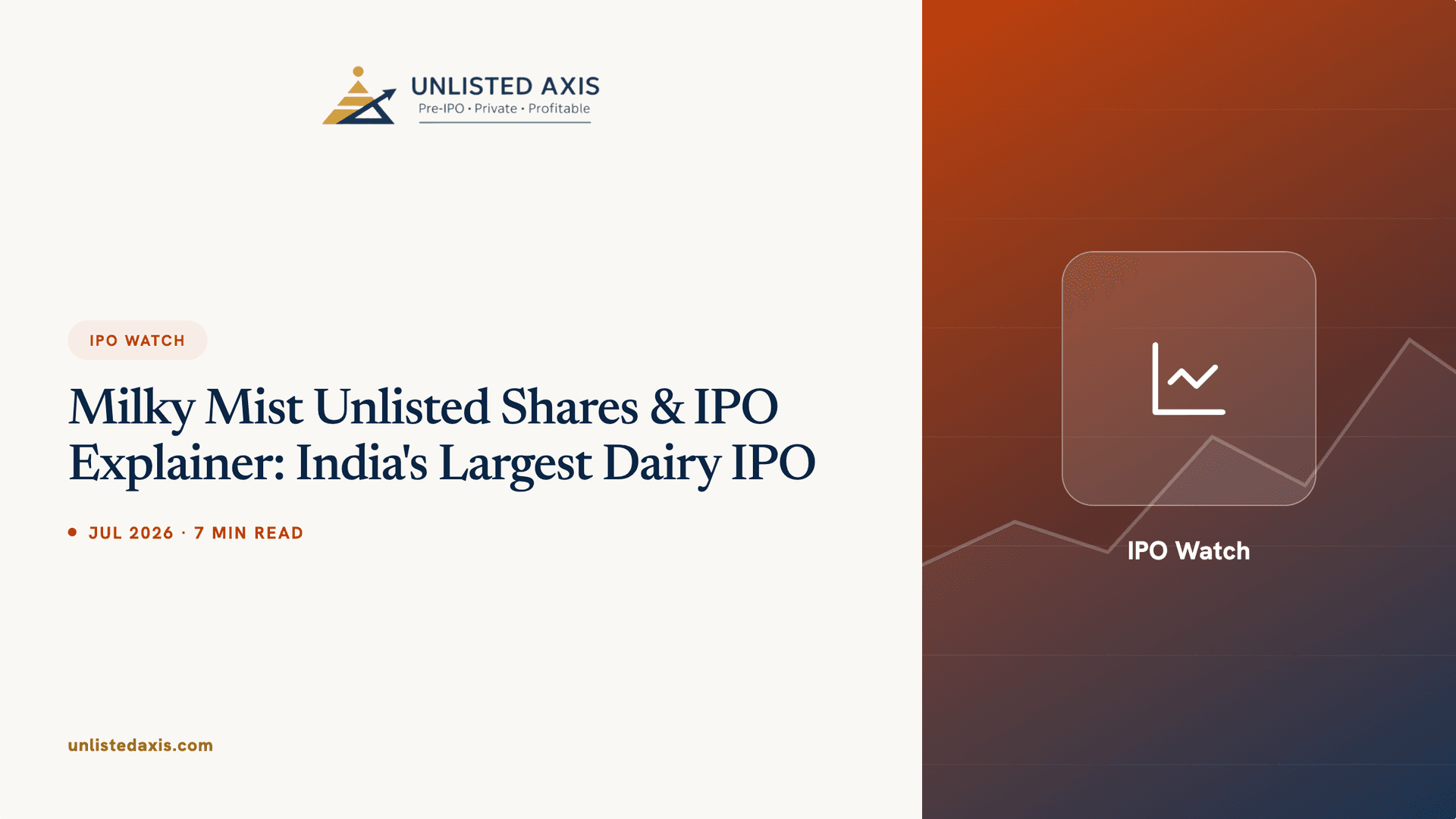 Milky Mist Unlisted Share Price & IPO Explainer: Reported as India's Largest Dairy IPO